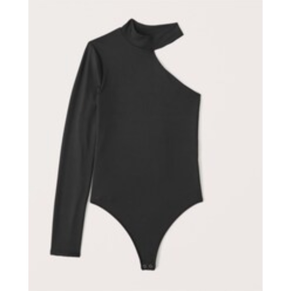 ABERCROMBIE & FITCH long sleeve asymmetric tho g bodysuit nwot